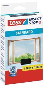 TESA Insect Stop Standard moskitiera okienna, 1,5 x 1,8 m, antracyt - Projektowanie wnętrz