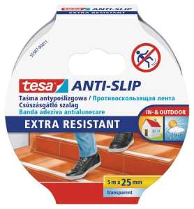 TESA Protišmyková páska, 25 mm x 5 m, TESA &rdquo;Anti-slip&rdquo;, transparentná 31540041 Bezpečnostné&Označovacie pásky