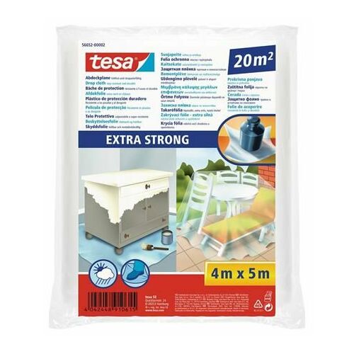 TESA Takarófólia, lépésálló, extra erős, 5 m x 4 m, TESA "Extra Strong" 177365071 - Takarófólia és padlótakaró