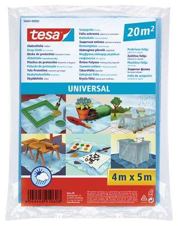 TESA Folie adezivă, rezistentă la trepte, 5 m x 4 m, TESA Universal