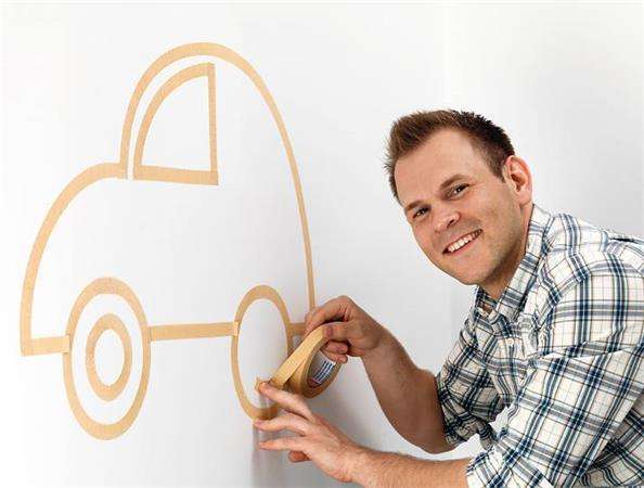 TESA Festő- és mázolószalag, ívekhez, 25 mm x 25 m, TESA "Pe...