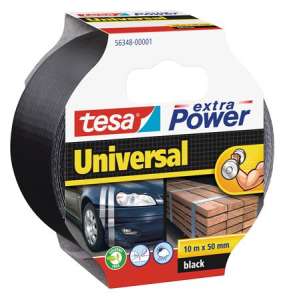 TESA extra Power Universal čierna lepiaca páska, 50 mm x 10 m - Lepiace pásky