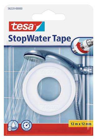 TESA StopWater Tape, na kvapkajúcu vodu, 12 mm x 12 m, TESA, &rdquo;StopWater Tape&rdquo;, biela