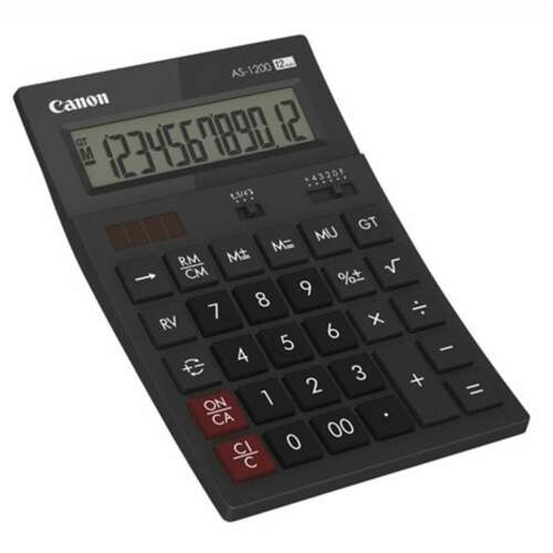 CANON Calculator de birou, 12 cifre, ecologic, CANON AS-1200