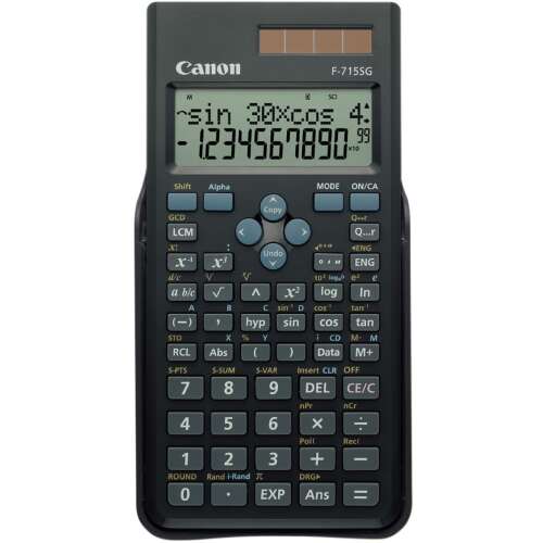 CANON Taschenrechner, wissenschaftlich, 250 Funktionen, CANON  "F-715SG", grau