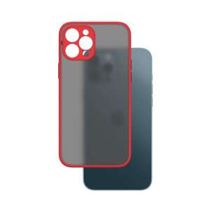 Cellect iPhone SE 2022/2020/8/7 műanyag tok piros fekete (CEL-MATT-IPHSE22-RBK) (CEL-MATT-IPHSE22-RBK) 57730040 Folii protecție