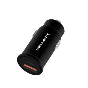 Cellect 20W autós töltő adapter USB-A és USB-C csatlakozókkal - Cellect
