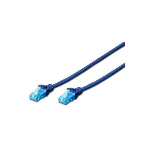 DIGITUS CAT5e U/UTP PVC 0,5m kék patch kábel 134079104