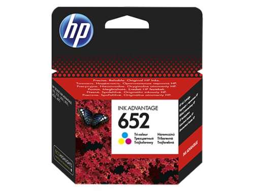 HP F6V24AE Tintenpatrone für Deskjet Ink Advantage 1115 Drucker, HP 652, Farbe, 200 Seiten