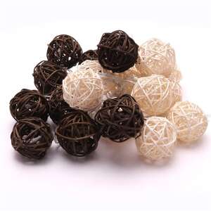 Iris Element ratanové svietidlo LED Sphere String 4m - biela/hnedá 57742443 - Iris