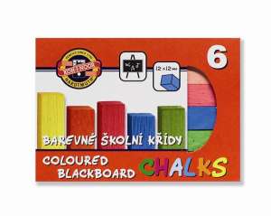 KOH-I-NOOR Farbige Tafelkreide, 6er Pack - Kreiden