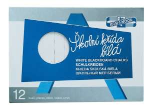 KOH-I-NOOR Biała kreda do tablicy, 12 sztuk - Kreta