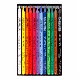 KOH-I-NOOR Progresso 8756/12, 12 woodless colored pencils, assorted colors - Pen & Pencil