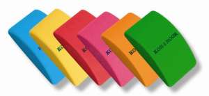 Gumy KOH-I-NOOR, zakrivené, rôzne farby, balenie 5 ks - Gumy