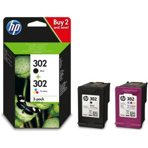 HP 302 Черен и трицветен мастилен патрон 2-pack, разопакован - Принтер и скенер