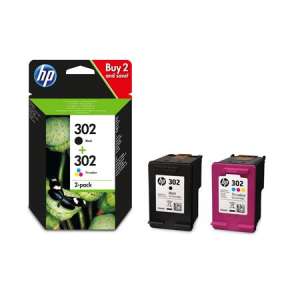 Cartuș de cerneală HP X4D37AE Multipack pentru DeskJet 2130, HP 302, negru, color, 190+165 pagini 31541395 Cartușe imprimante inkjet