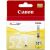 Close-up of Canon CLI-521Y Yellow Ink Cartridge Packaging