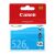 Front view of Canon CLI-526C Cyan Ink Cartridge Packaging