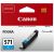 Canon CLI-571C Cyan Ink Cartridge for Pixma Printers - Genuine Canon Product