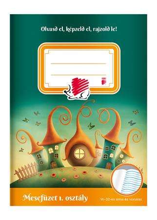 ICO Storybook Notebook for 1st Grade, A5, 32 pages, lined, hedgehog design