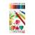 Set de creioane colorate ICO Triangular Jumbo, 12 culori, design arici