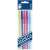 ICO Signetta Mix ballpoint pen set, 5 assorted colors, blue ink, blister pack