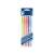 ICO Signetta Mix ballpoint pen set, 5 assorted colors, blue ink, blister pack