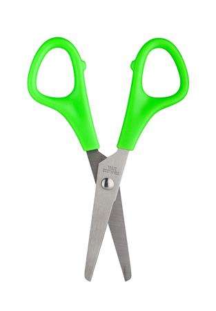 ICO green school scissors for left-handed children