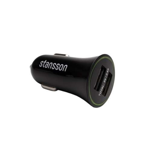 Stansson CH-100-BL 2,1A universeller schwarzer Autoladegerät