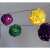 Mehrfarbige Rattankugel-Lichterkette mit 20 LED-Lampen, 4 Meter lang, batteriebetrieben