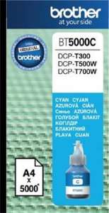 Atrament BROTHER BT5000C pre tlačiarne DCP T-300, 500W, 700W, BROTHER, azúrový, 5k 31541885 Atramentové kazety