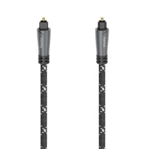 Hama FIC PRO ODT 1.5m optical cable, black, Toslink, digital audio cable - Computers and Accessory