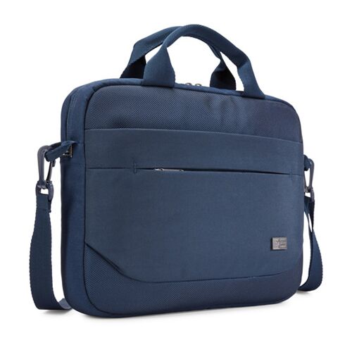 Case Logic ADVA-111 11.6 hüvelykes sötétkék laptoptáska elöl ferde nézet