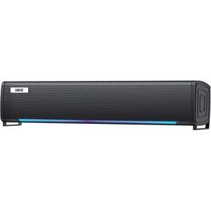 IRIS H-25 black USB soundbar, front view - Audio