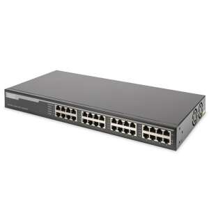 DIGITUS 10G Ethernet 16 port PoE+ 802.3at 250W tápfeladó 64443115 