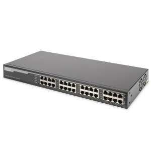 Przełącznik DIGITUS 16-portowy 10G Ethernet PoE+ z zasilaczem 250W - Przełącznik