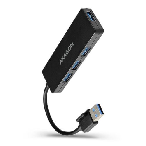 Axagon HUE-G1A 4-Port USB 3.0 Hub, angled view