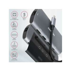 AXAGON HMC-6M2, USB 3.2 Gen 1 hub, proizvođača 83782689 - AXAGON