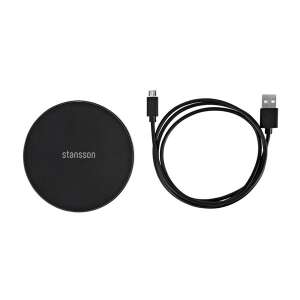 Stansson CH-600-BL univerzális fekete vezeték nélküli gyorstöltő - Stansson