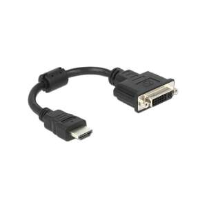 Delock HDMI to DVI adapter, 20cm, black - DVI Adapter