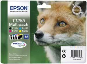 Epson T1285 Multipack ink cartridges, 4-pack, black, cyan, magenta, yellow, 16.4ml - Office technology