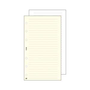 SATURNUS Refill pentru agendă cu inele, dimensiune "M", liniat, alb, 30 foi - Consumabile pentru capsator
