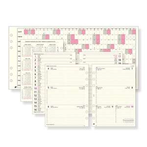 Saturnus weekly planner refill for 2024, overview of all pages - Office accessory