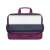 RIVACASE Central 8231 15.6 inch laptop bag open with laptop inside, purple