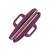 RIVACASE Central 8231 15.6 inch laptop bag open with laptop inside, purple