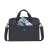 RIVACASE Regent 8027 14-Zoll Laptoptasche mit Dokumenteneinschub - Schwarz