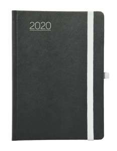 TOPTIMER Nero 2020 Wochenplaner, Schwarz und Grau - TOPTIMER