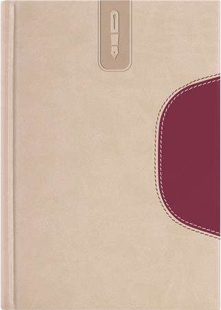 DAYLINER "Memphis" beige-eggplant B5 meeting notebook