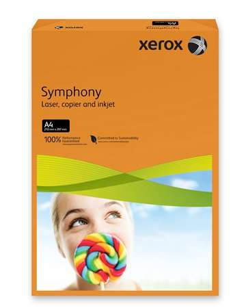 XEROX Copier Paper, colour, A4, 80 g, XEROX "Symphony", orange (intensive)