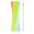 17 pack of colorful reusable plastic drinking straws with a cleaning brush